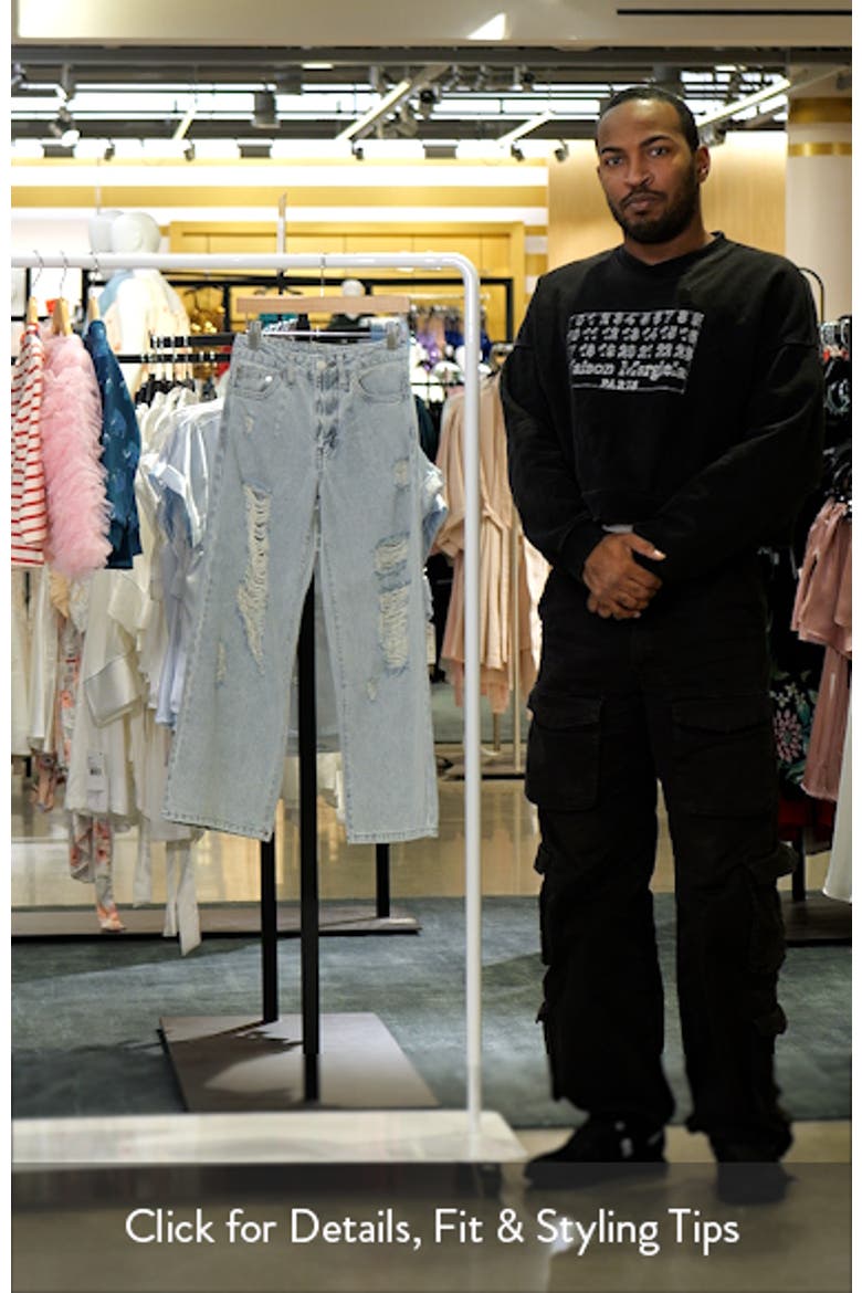 Kids' Ripped Wide Leg Jeans video