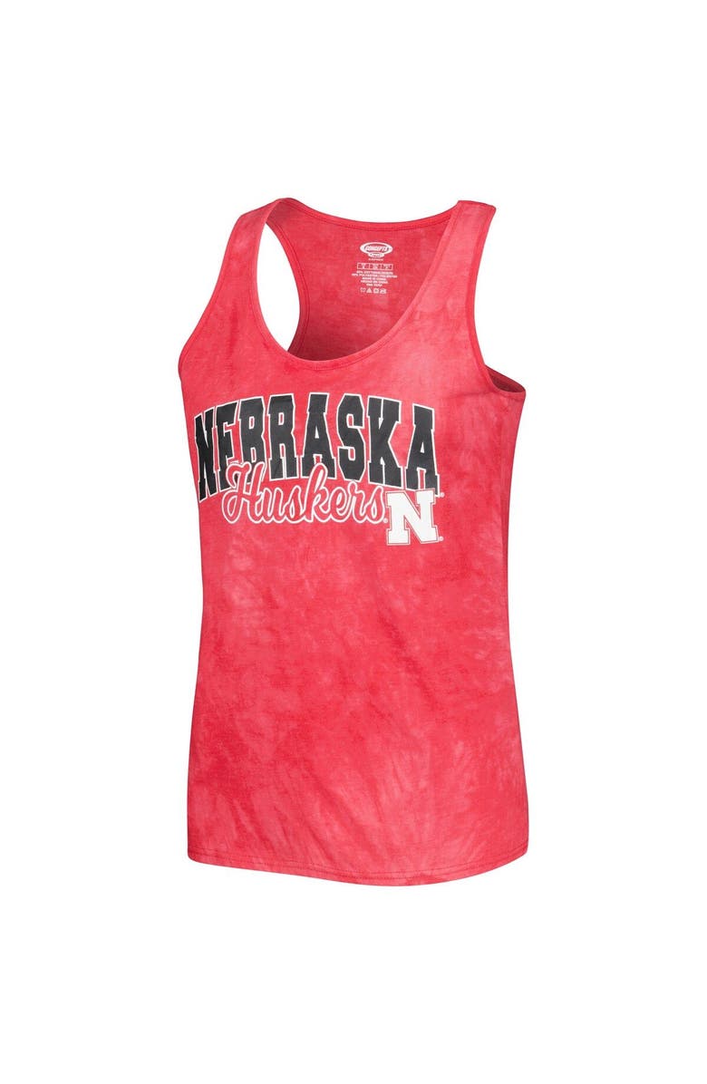 CONCEPTS SPORT Women's Concepts Sport Scarlet Nebraska Huskers Billboard Tie-Dye Tank and Shorts Sleep Set, Alternate, color, 