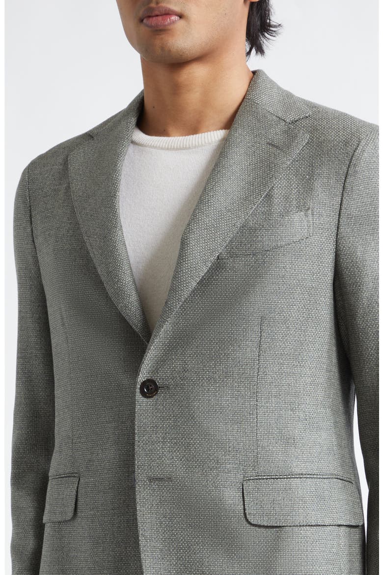 Dover Hopsack Virgin Wool Blazer, Alternate, color, SAGE GREEN