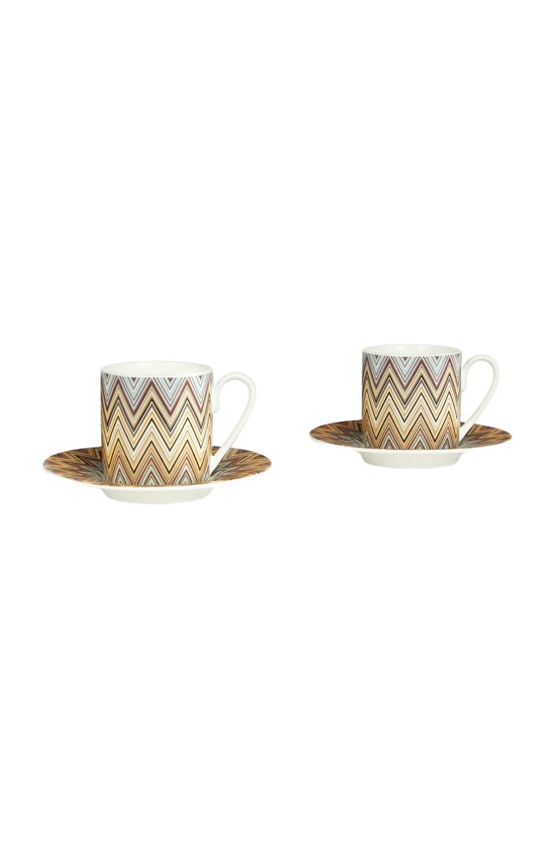 Missoni Home Jarris Set Of 2 Coffee Cups & Saucers, Alternate, color, 