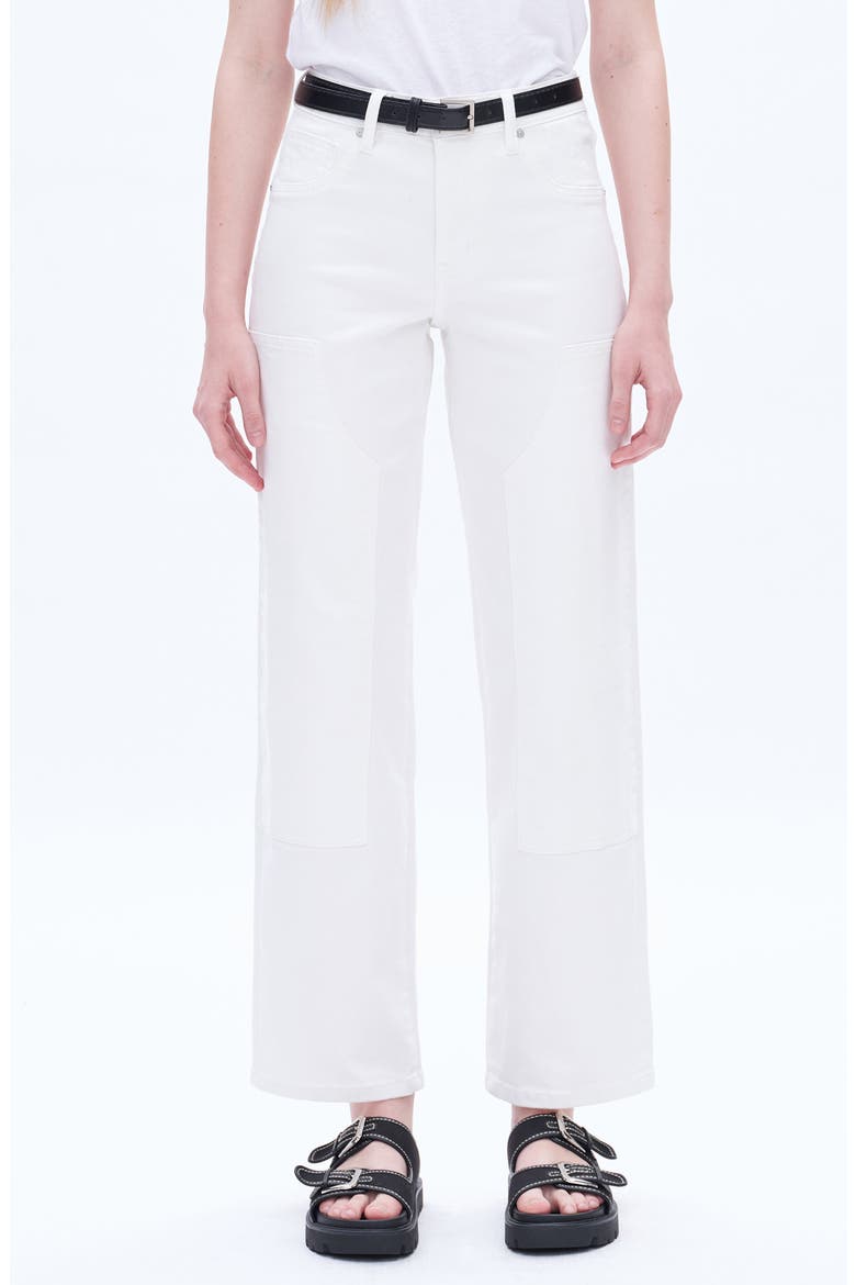 Emma High Waist Wide Leg Jeans, Main, color, WHITE