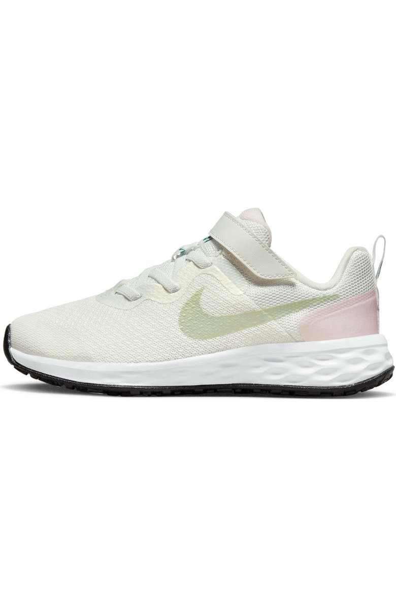 Nike Kids' Revolution 6 Sneaker, Alternate, color, Summit White/ Honey Dew
