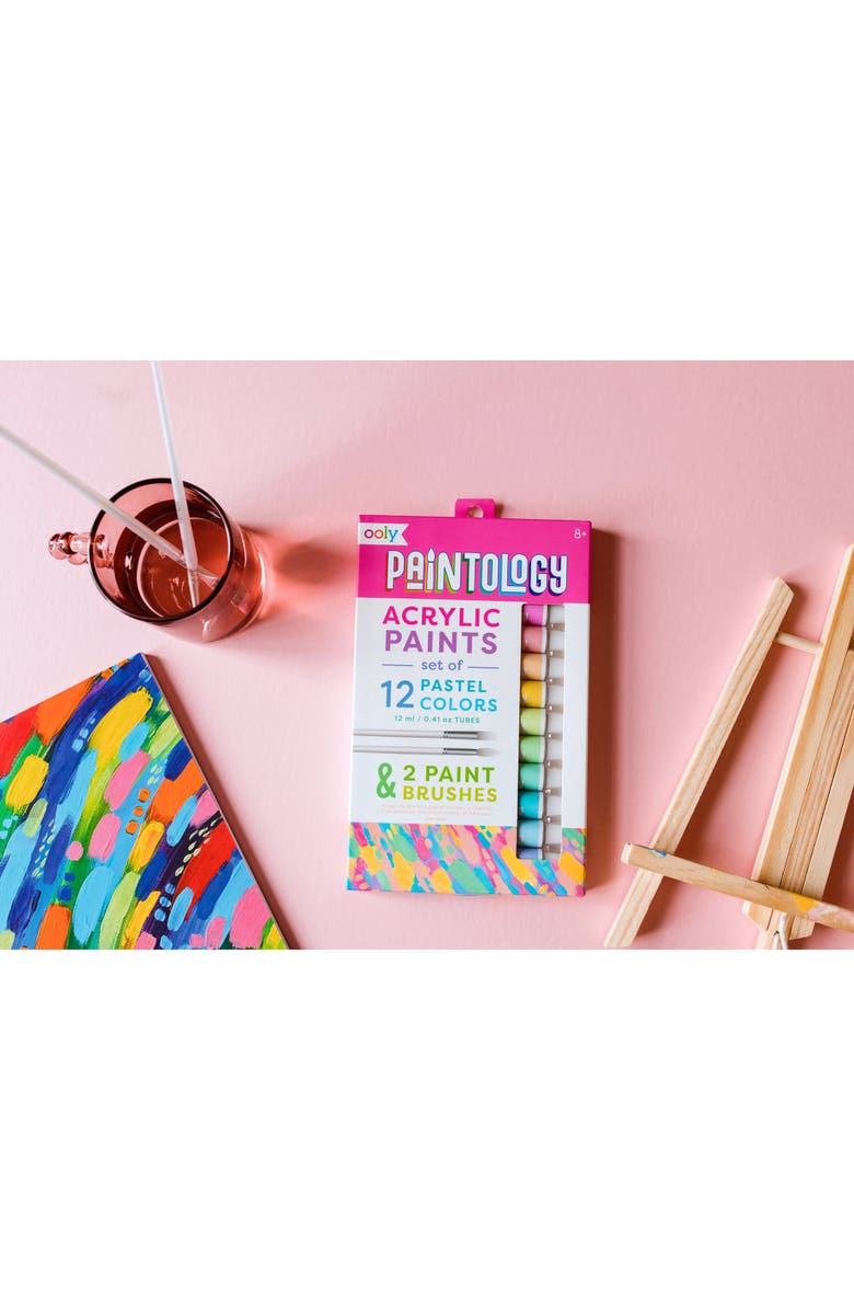 OOLY Paintology Acrylic Paint Set, 12 Classic Colors, Alternate, color, Multicolored