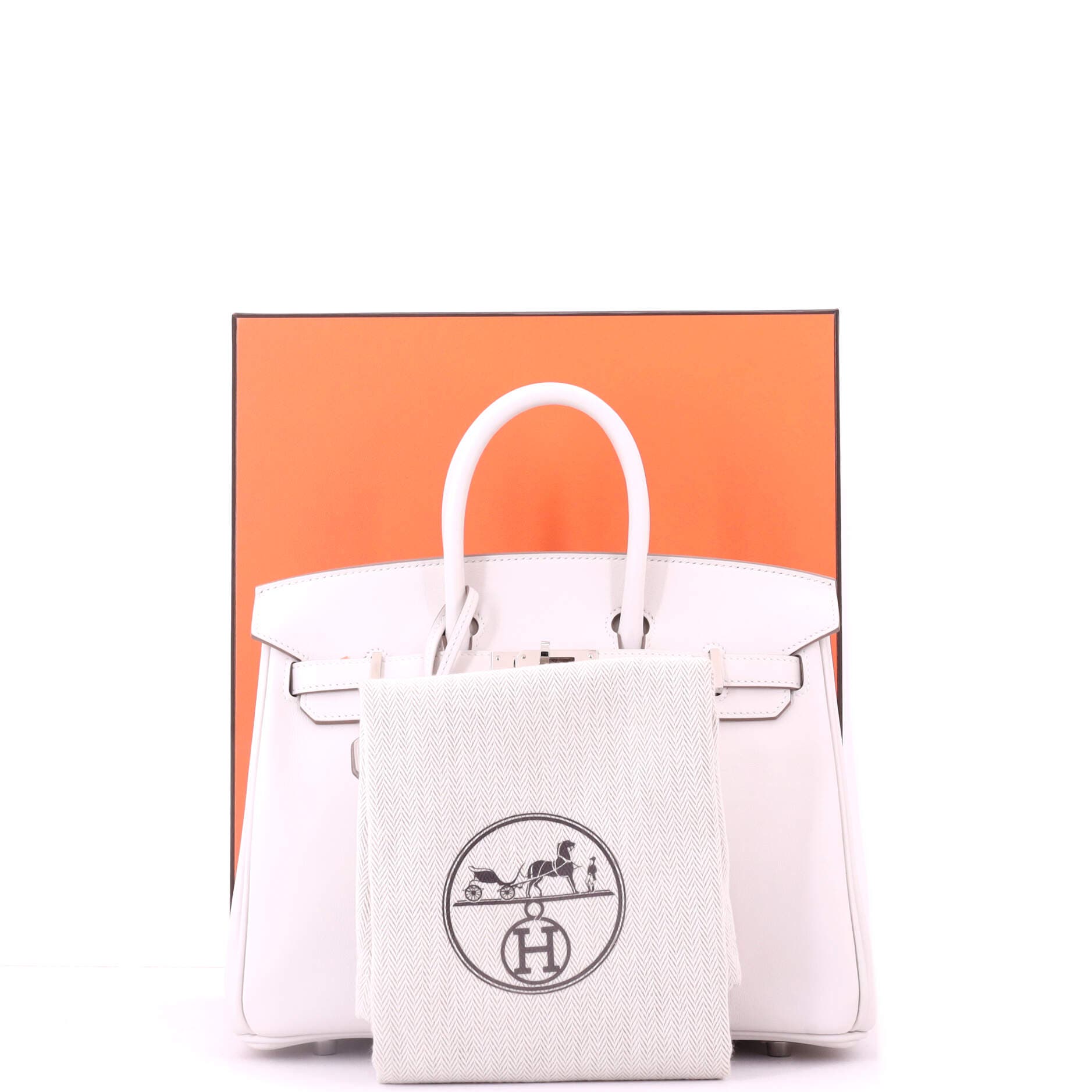 Pre-Owned Hermes Birkin Handbag Grey Swift with Palladium Hardware 25, Alternate, color, Gris Pale