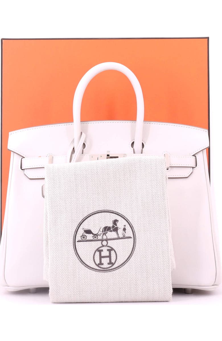 Pre-Owned Hermes Birkin Handbag Grey Swift with Palladium Hardware 25, Alternate, color, Gris Pale