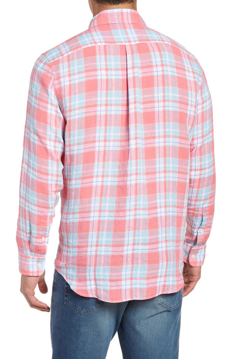 vineyard vines Atlantis Club Classic Fit Plaid Sport Shirt, Alternate, color,