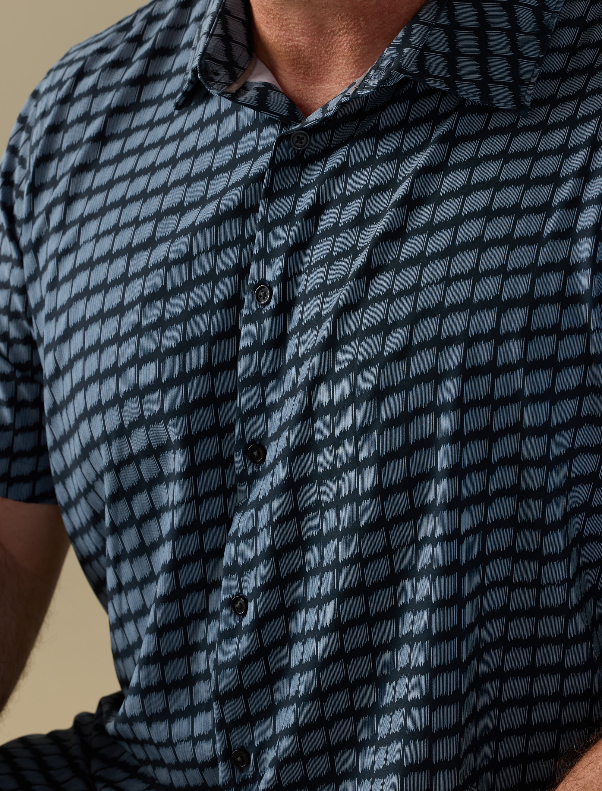 Big & Tall Hash Mark Sport Shirt - image 2