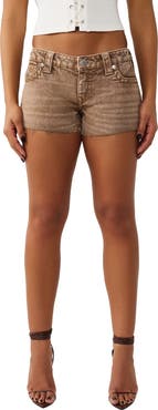 True Religion Joey Raw Hem Denim Shorts