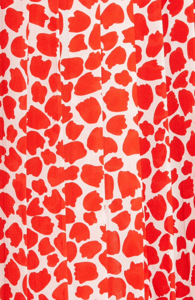 RIXO Charlene Tulip Print Silk Midi Dress, Alternate, color,