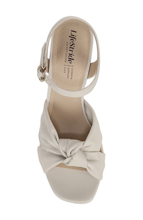 Shop Lifestride August Ankle Strap Platform Sandal In Bone