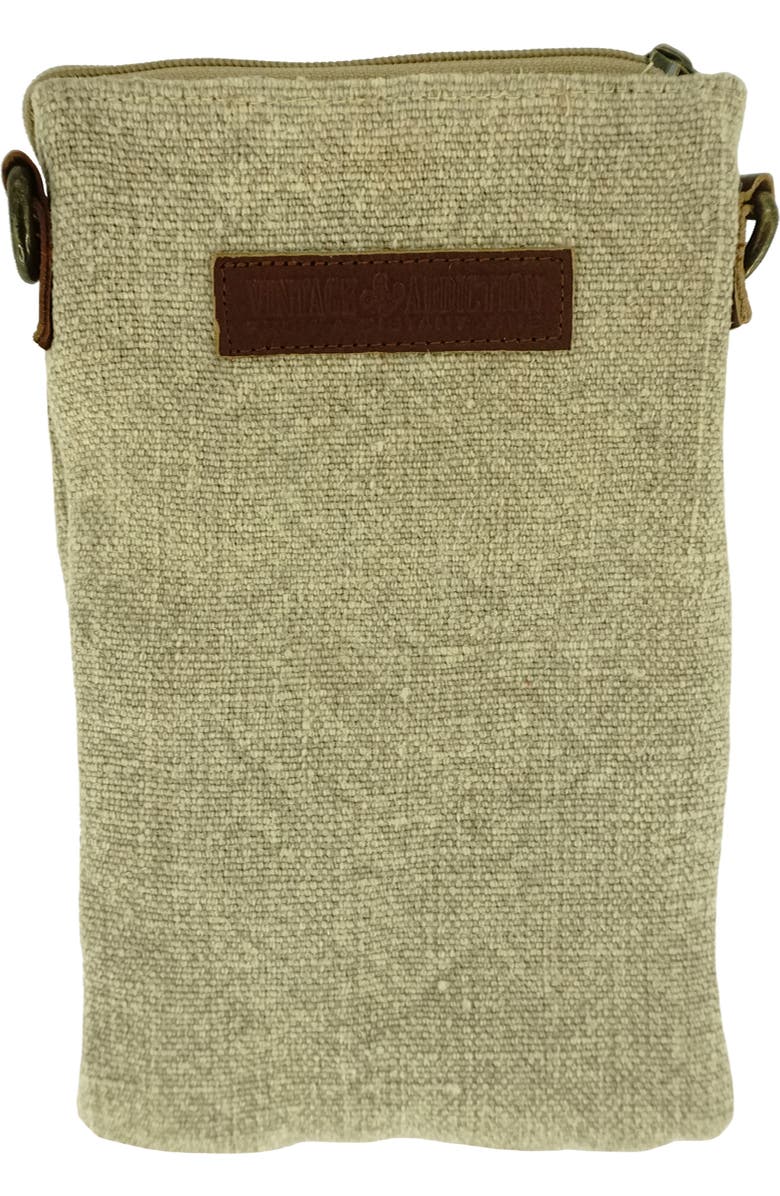 VINTAGE ADDICTION Crossbody Bag, Alternate, color, Lite Grey/ Natural