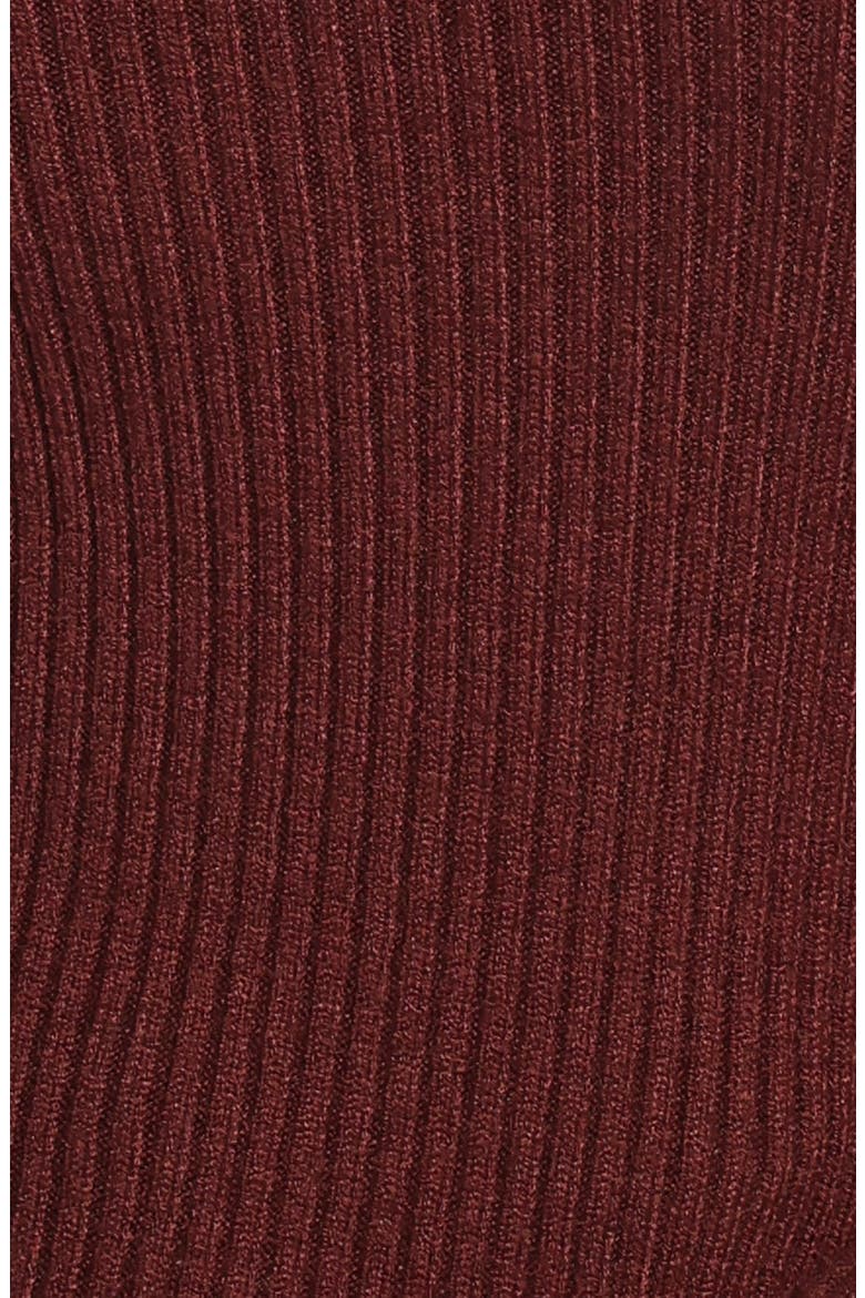 Aleena One-Shoulder Rib Sweater, Alternate, color, CHOCOLATE BROWN