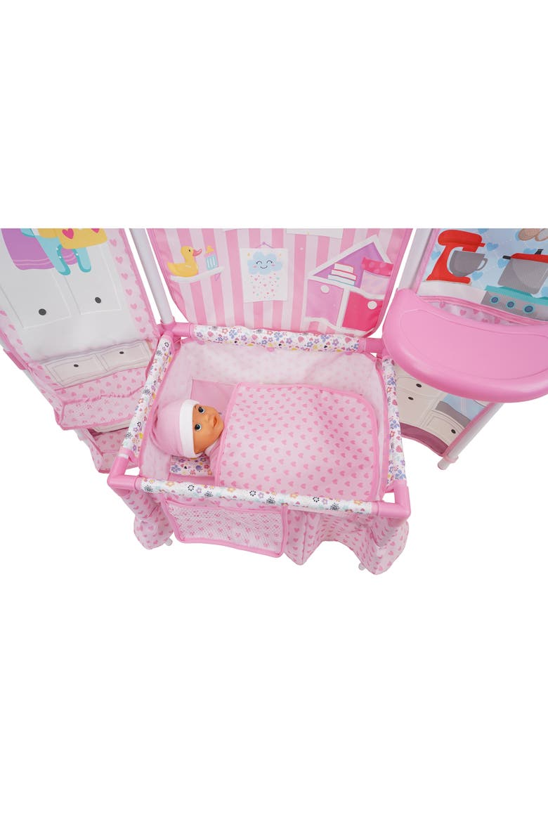 Doll Furniture Set W/ 14" Baby Doll, Alternate, color, Multicolored