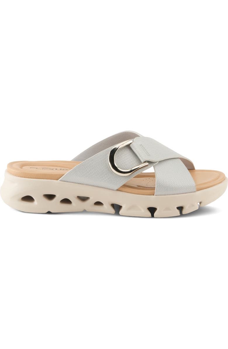 Flexus by Spring Step Gaige Slide Sandal, Alternate, color, Silver