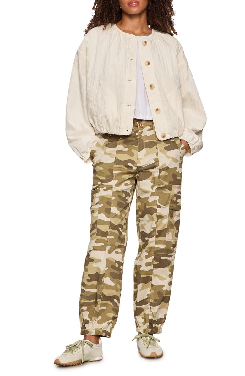 Sanctuary Dandelion Cotton Blend Quilted Jacket, Alternate, color, Collagen White