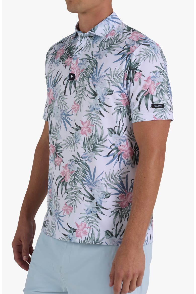 Core Floral Performance Golf Polo, Alternate, color, FROSTY PETAL