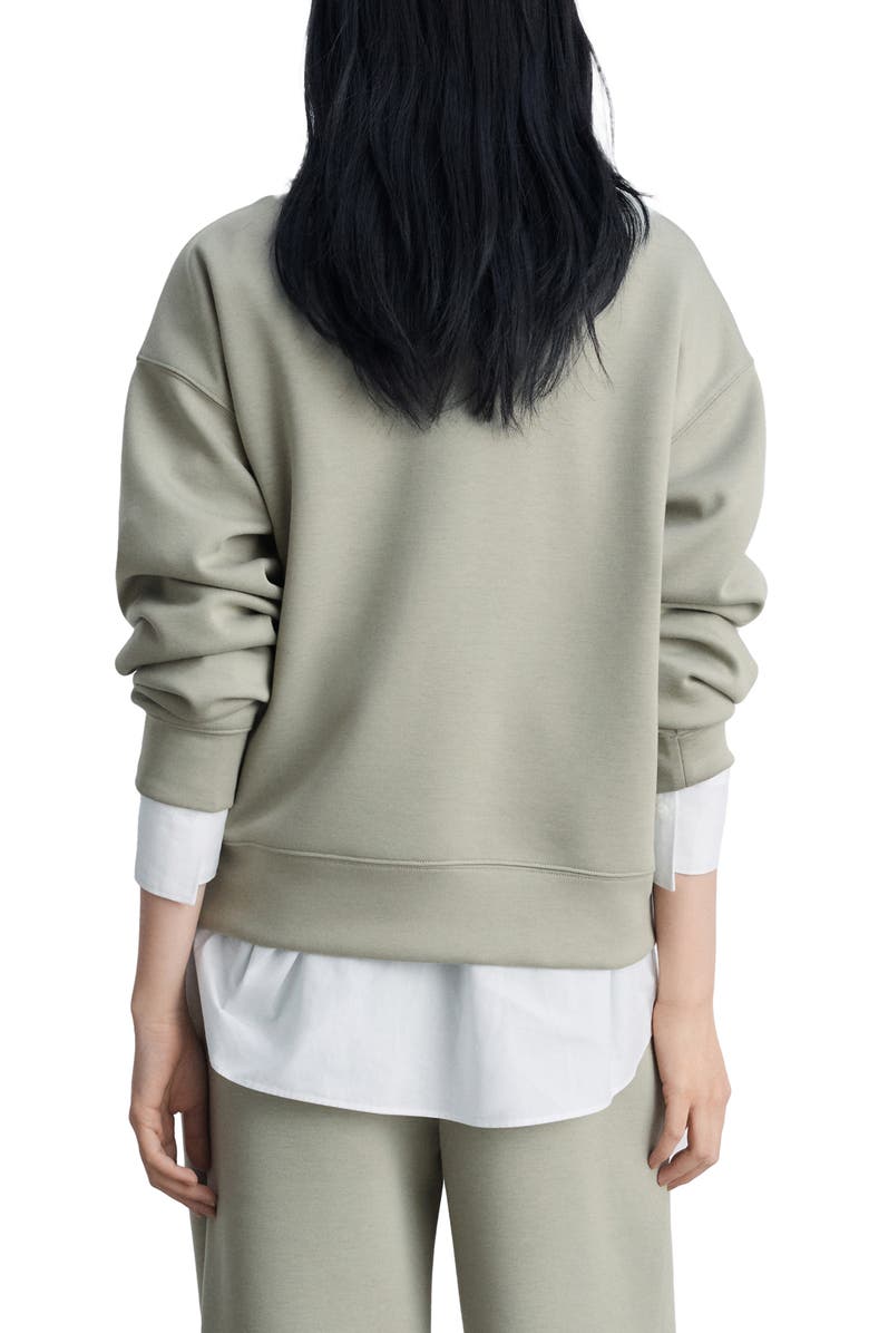 MANGO Quarter Zip Sweatshirt, Alternate, color, 