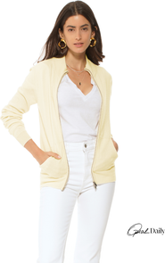 Monticelli Cashmere Pure Cashmere Double Slider Slider Zip Cardigan