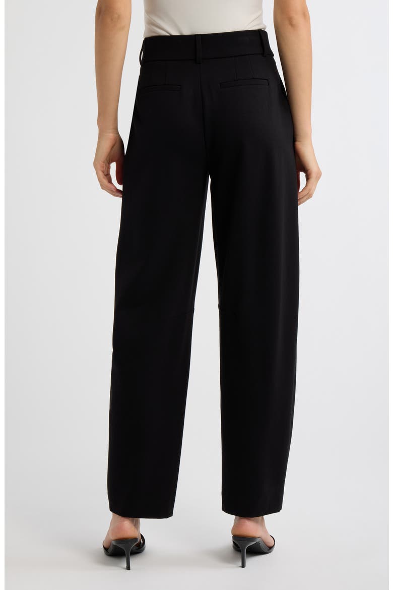 Slash Pocket Barrel Leg Pants, Alternate, color, ANNE BLACK