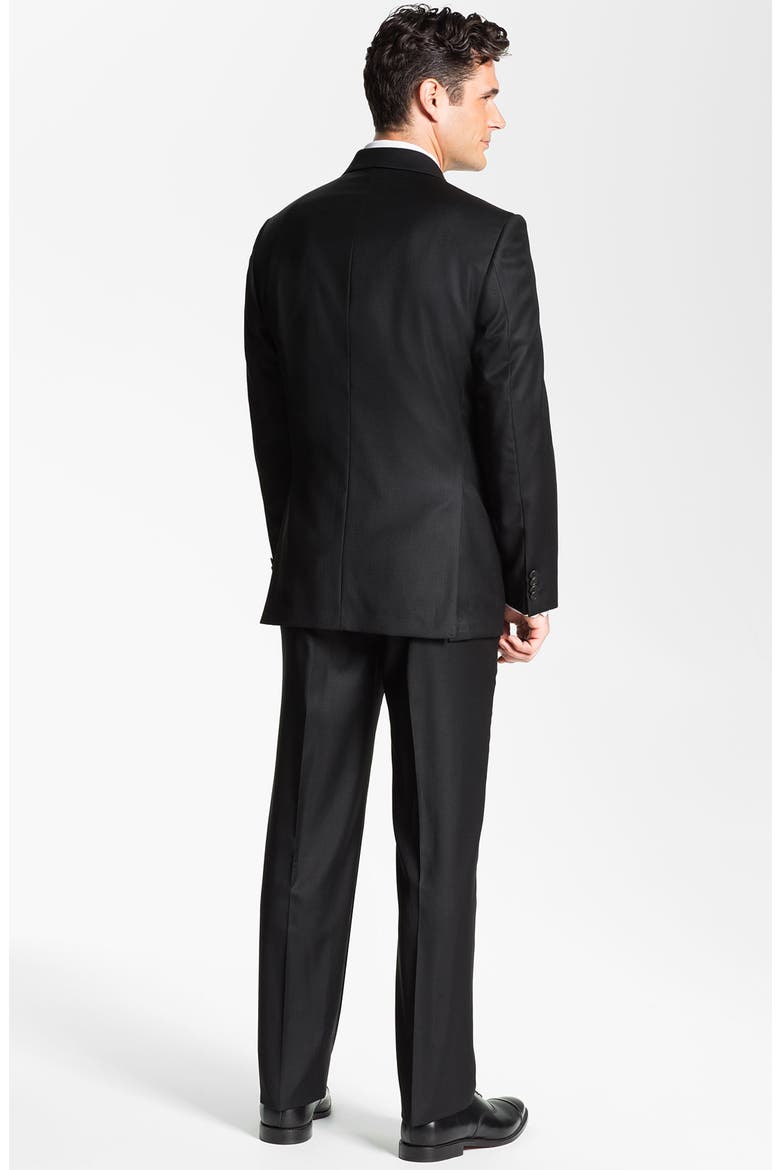 Black Wool Suit, Alternate, color, BLACK