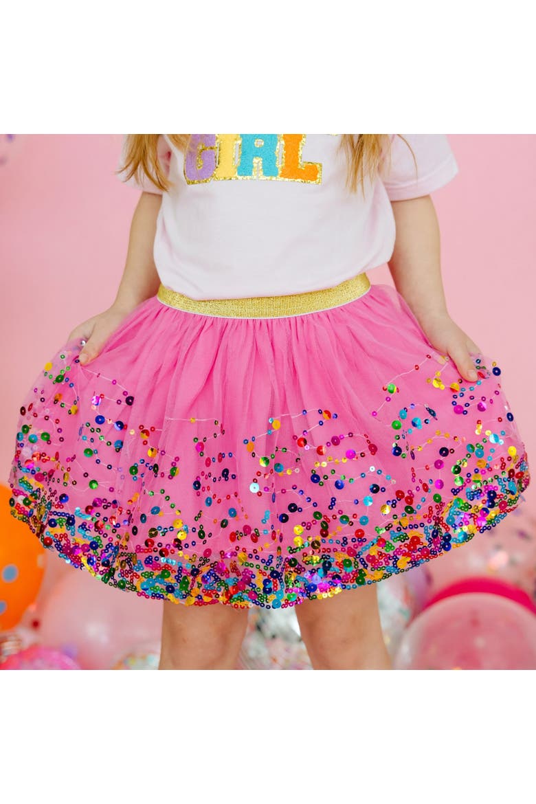 Raspberry Confetti Tutu, Alternate, color, Raspberry