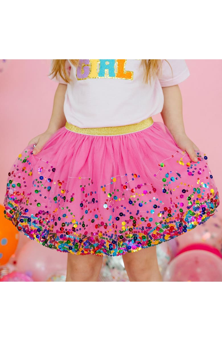 Sweet Wink Raspberry Confetti Tutu, Alternate, color, Raspberry