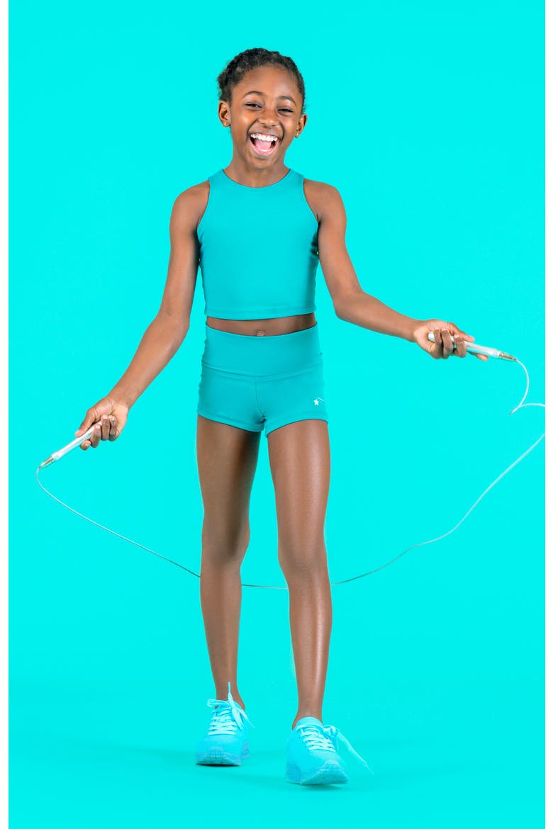 High Waisted Performance Short, Alternate, color, Turquoise