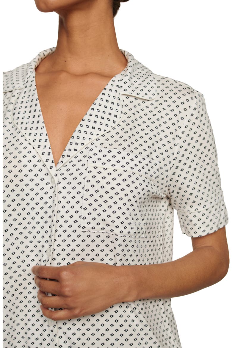 Gisele Jersey Pajamas, Alternate, color, TIDE DOT IVORY/ IVORY