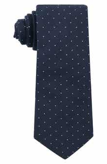 CONSTRUCT Dot Print Satin Tie