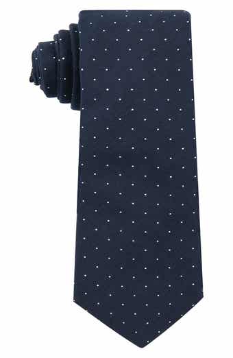 CONSTRUCT Dot Print Satin Tie