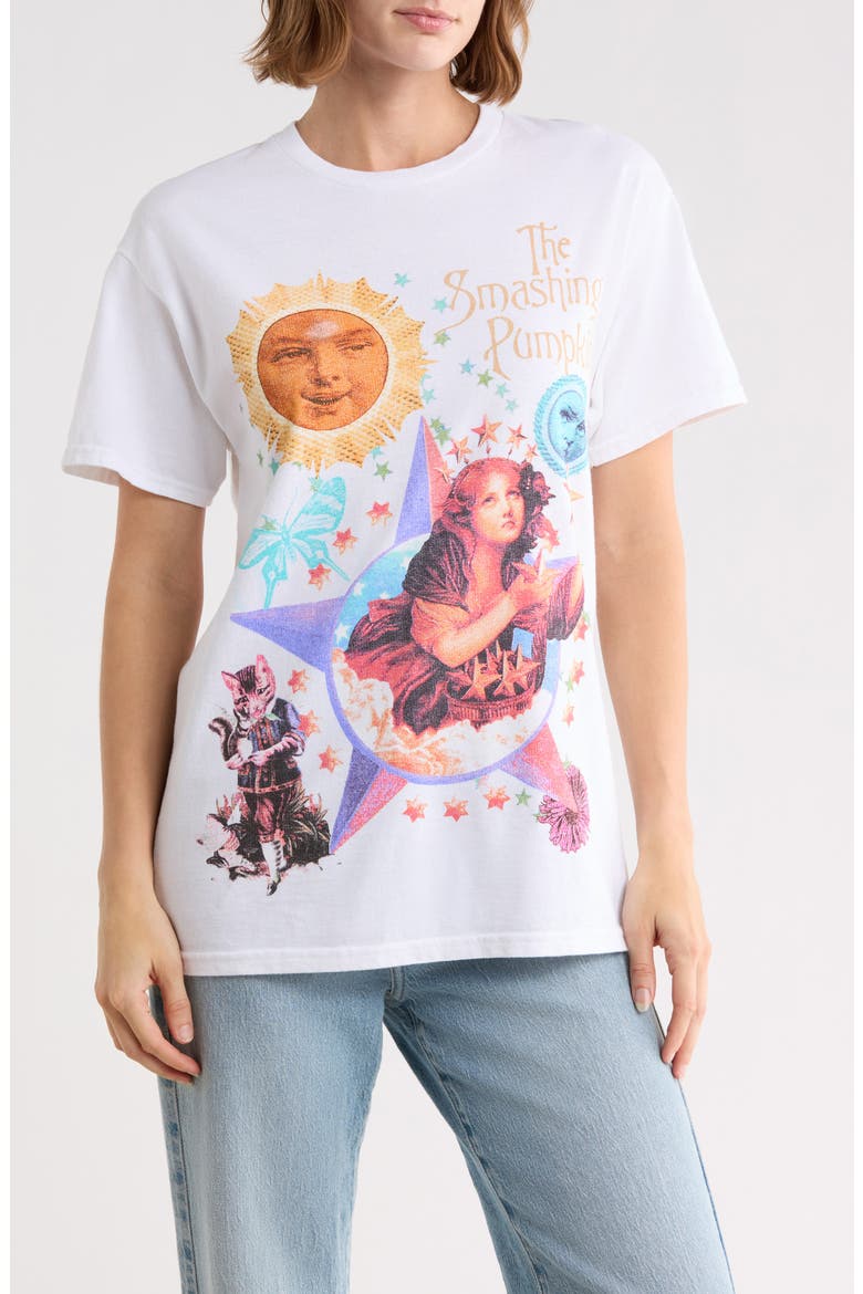 Smashing Pumpkins Graphic T-Shirt, Main, color, IVORY