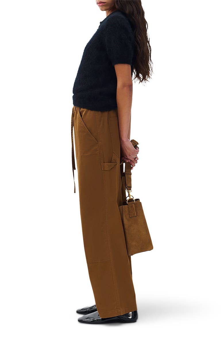 rag & bone Jolie Stretch Cotton Carpenter Pants, Alternate, color, Light Brown