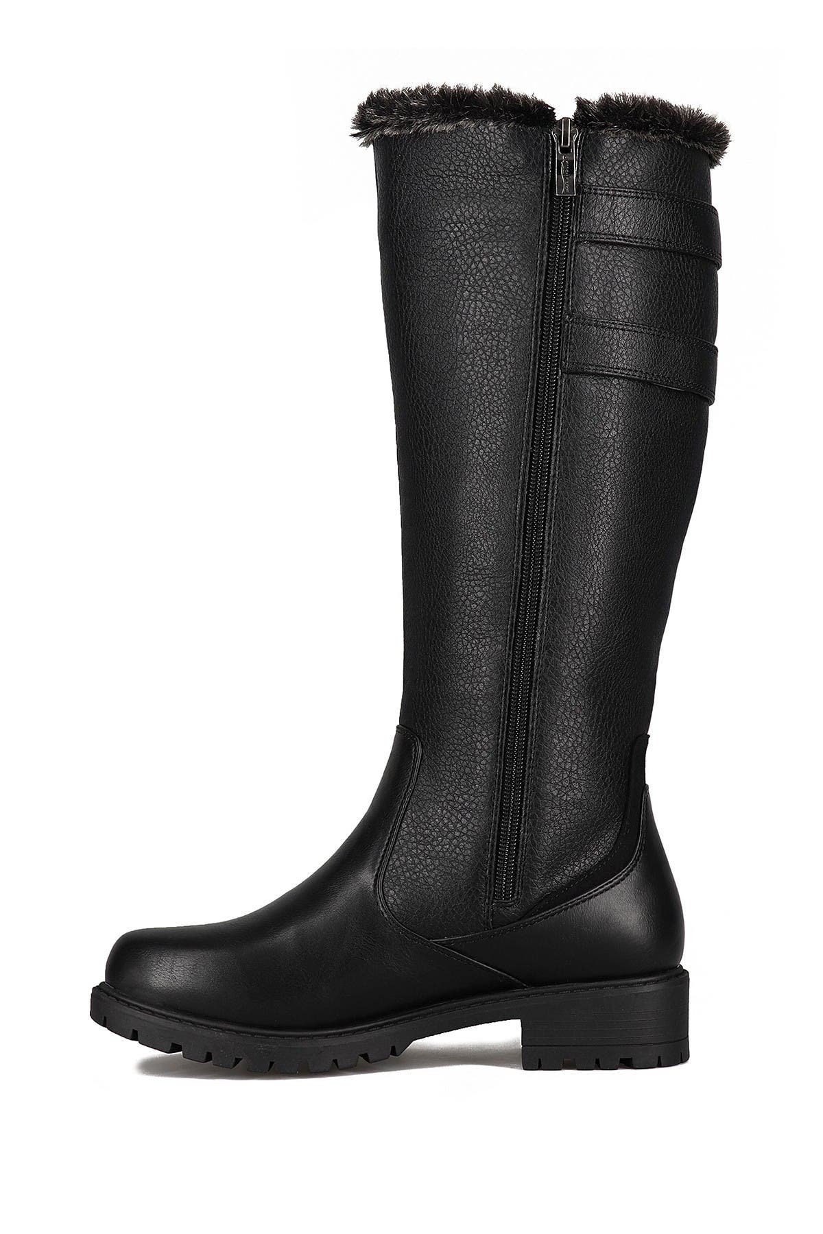 AQUATHERM BY SANTANA CANADA Poppy Waterproof Faux Fur Tall Snow Boot, Alternate, color, 