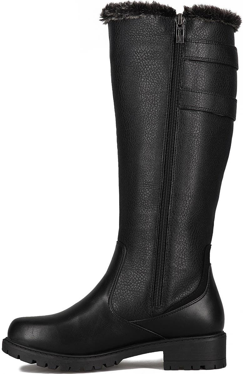 AQUATHERM BY SANTANA CANADA Poppy Waterproof Faux Fur Tall Snow Boot, Alternate, color,