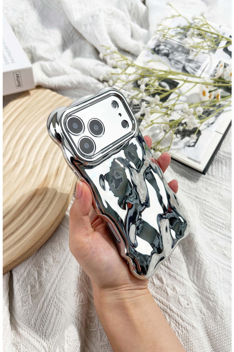 Bubbles iPhone 17 Pro Max Case, Alternate, color, CHROME