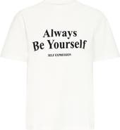 ICHI Ihrubby Be Yourself Cotton Graphic T-Shirt