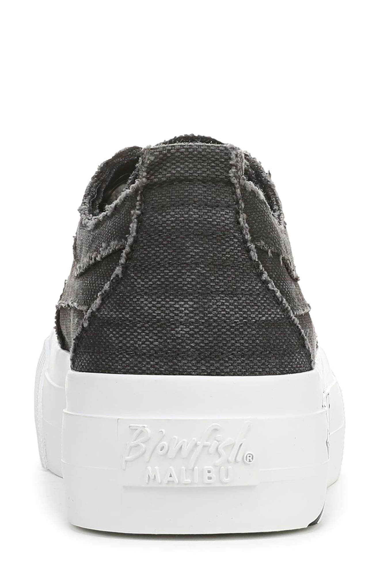 Blowfish Malibu Sadie Sun Embroidered Flower Platform Sneaker, Alternate, color, Black