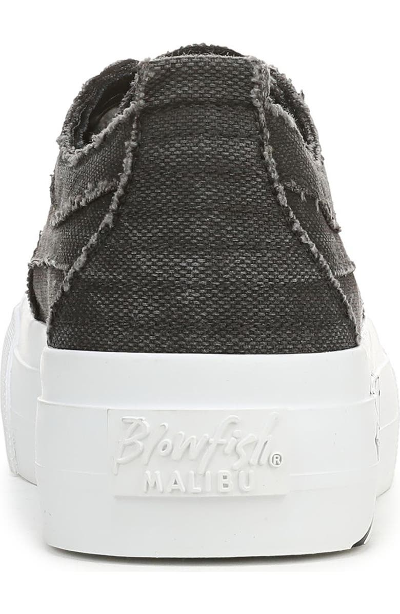Blowfish Malibu Sadie Sun Embroidered Flower Platform Sneaker, Alternate, color, Black