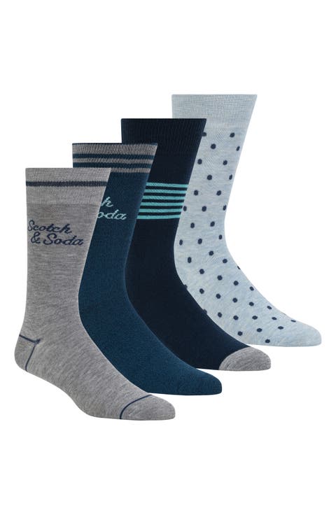 4-Pack Crew Socks