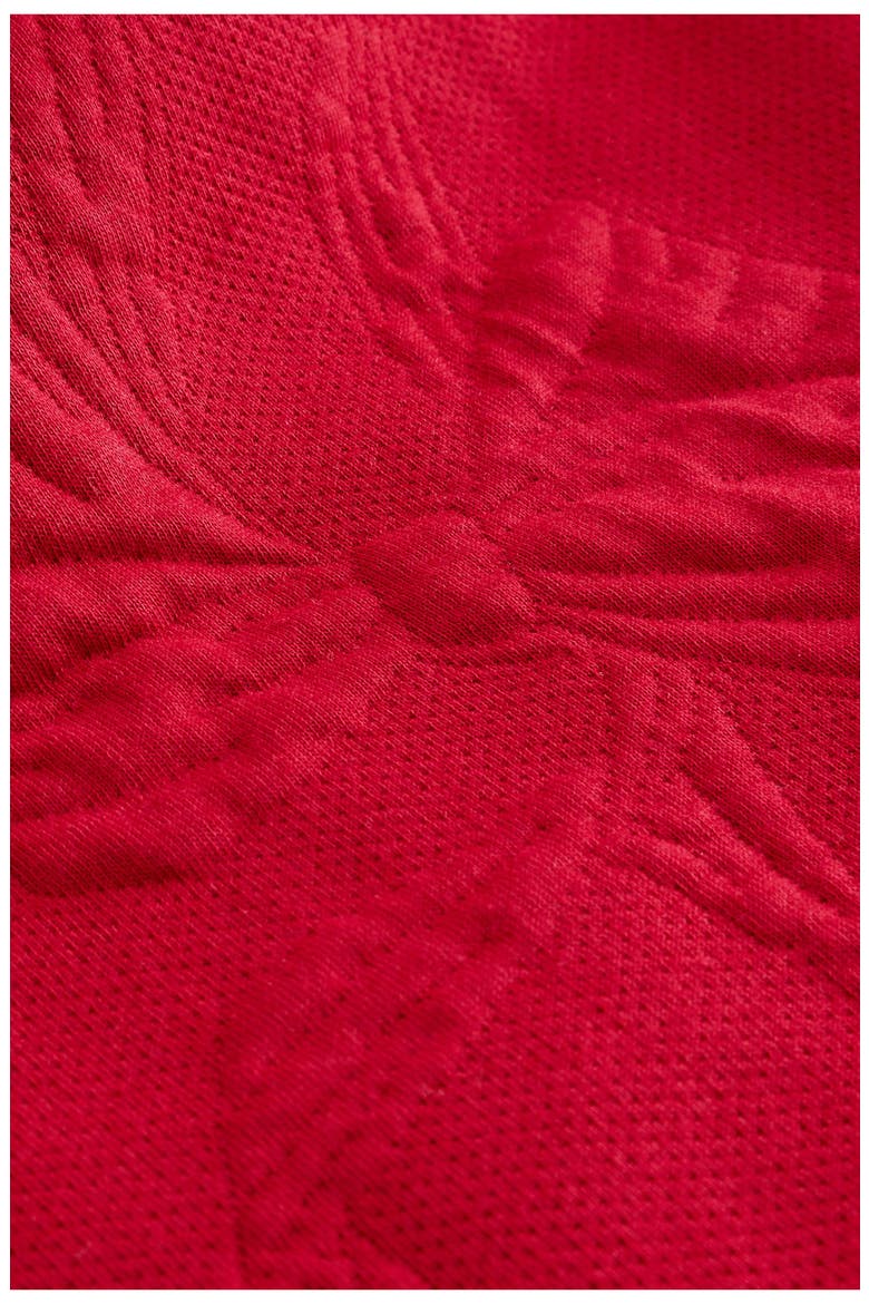 Kids' Bow Sweatshirt Dress, Alternate, color, RED