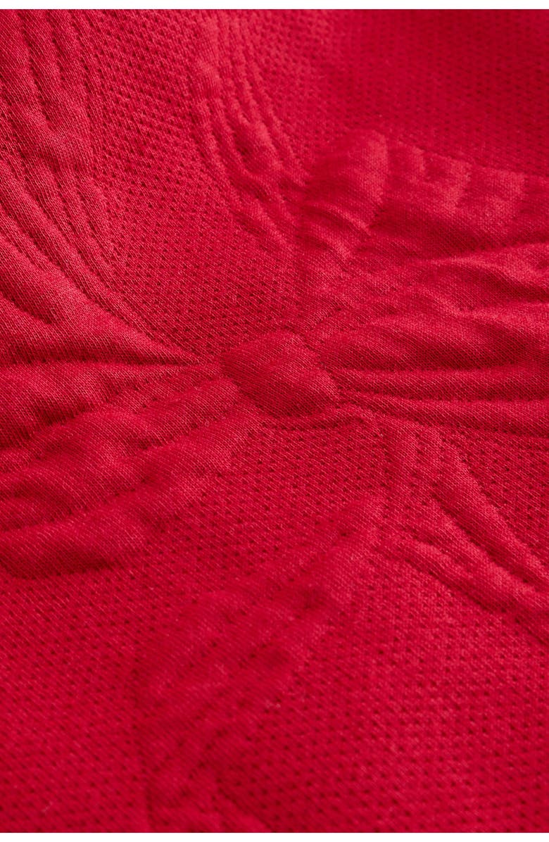 NEXT Kids' Bow Sweatshirt Dress, Alternate, color, Red