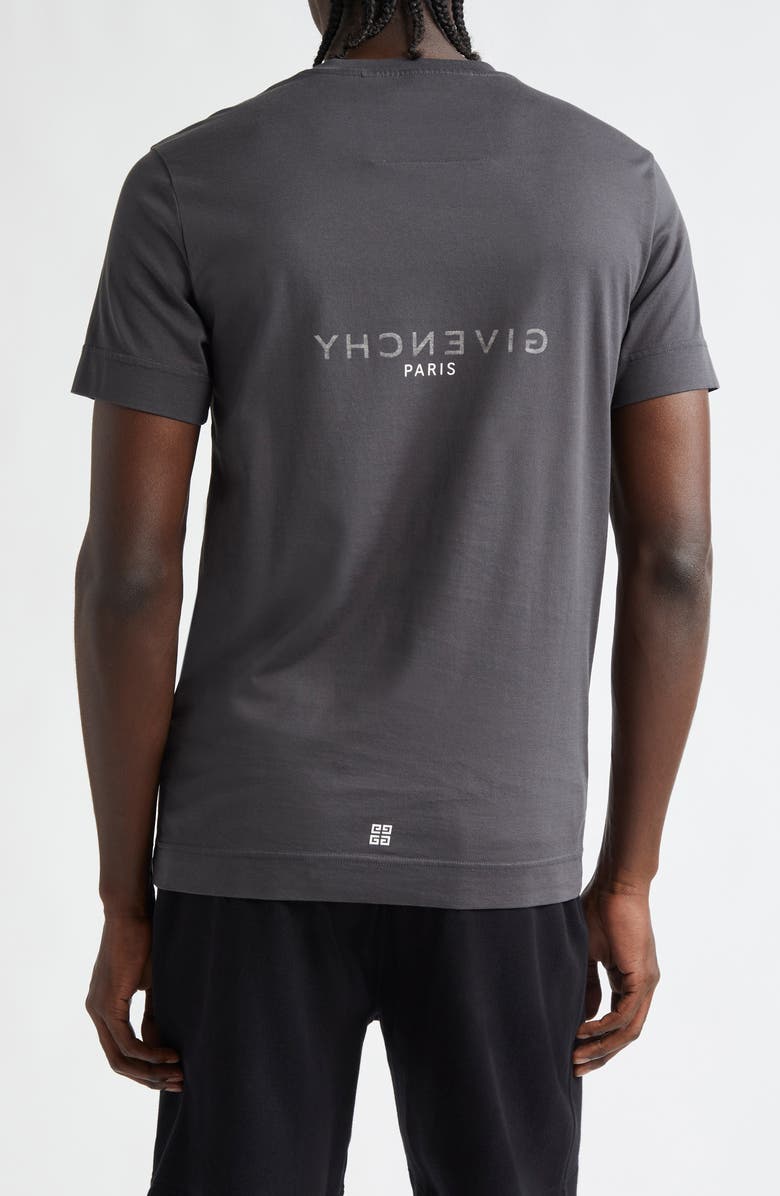 Givenchy Slim Fit Logo T-Shirt, Alternate, color, Charcoal