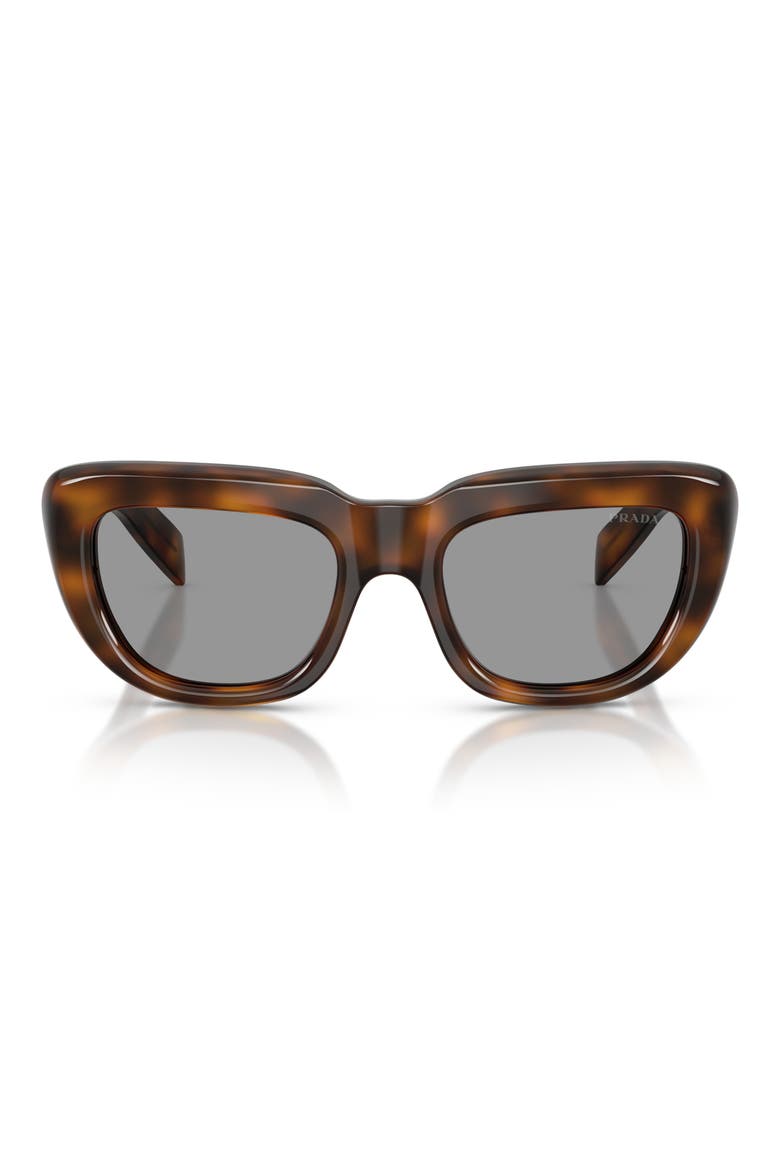 54mm Rectangular Sunglasses, Main, color, JUNIPER TORTOISE / GREY