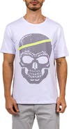 Maceoo Pixel Skull Cotton Graphic T-Shirt