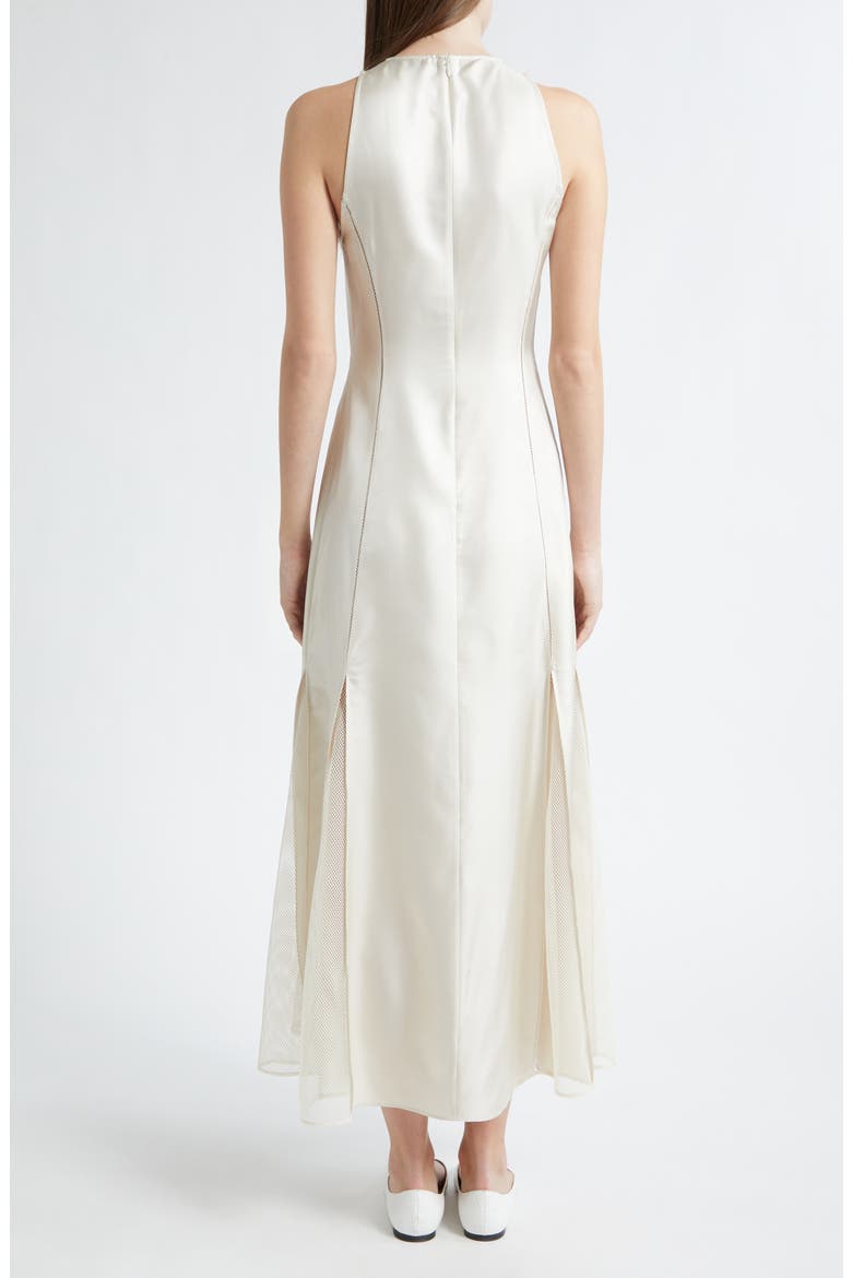 Iraka Silk Twill Midi Dress, Alternate, color, IVORY