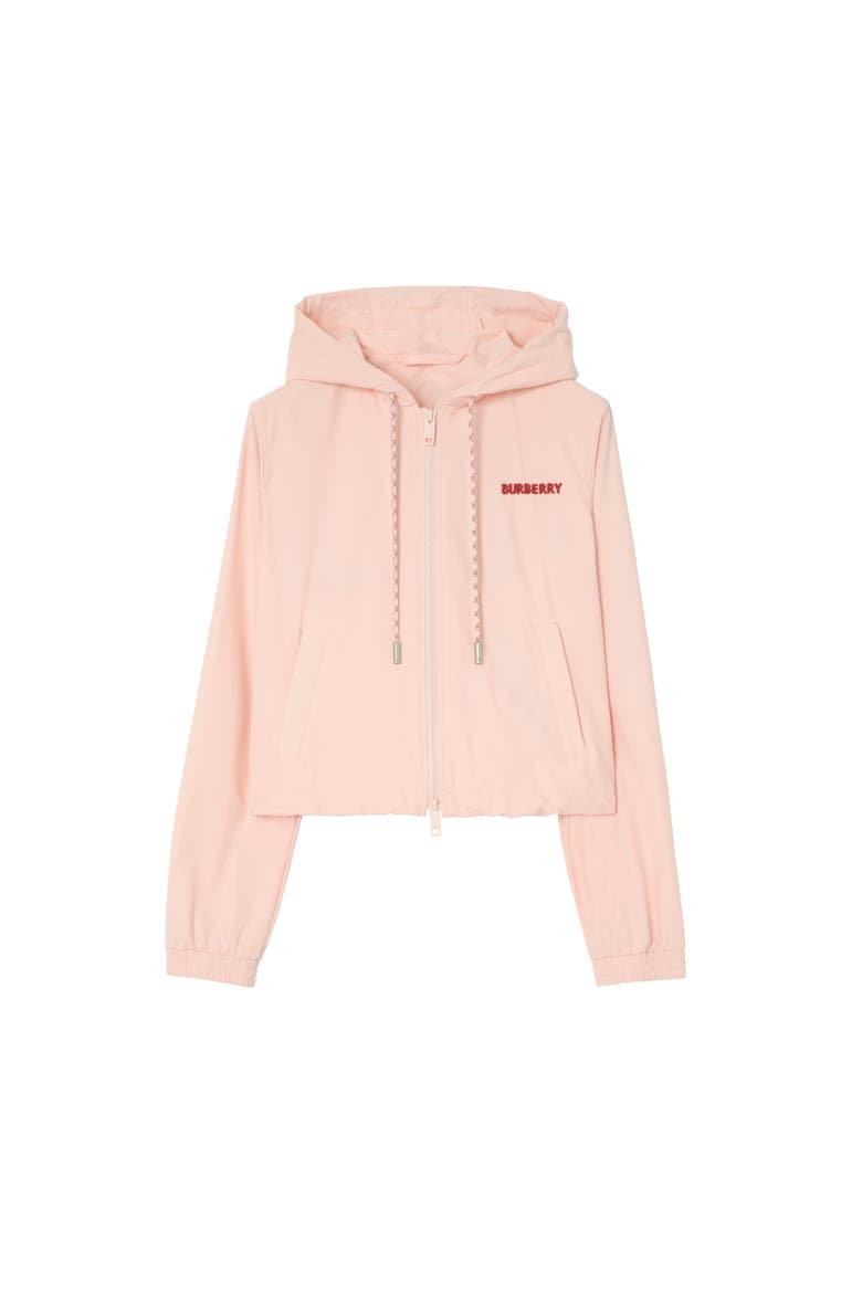 Heart Knight Stretch Nylon Hooded Jacket, Alternate, color, Compact pink