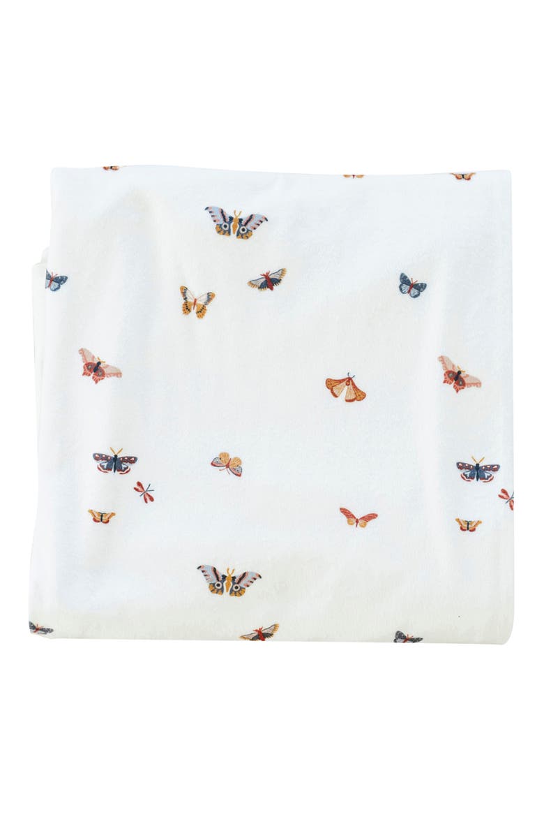 Minky Print Swaddle, Main, color, BUTTERFLY