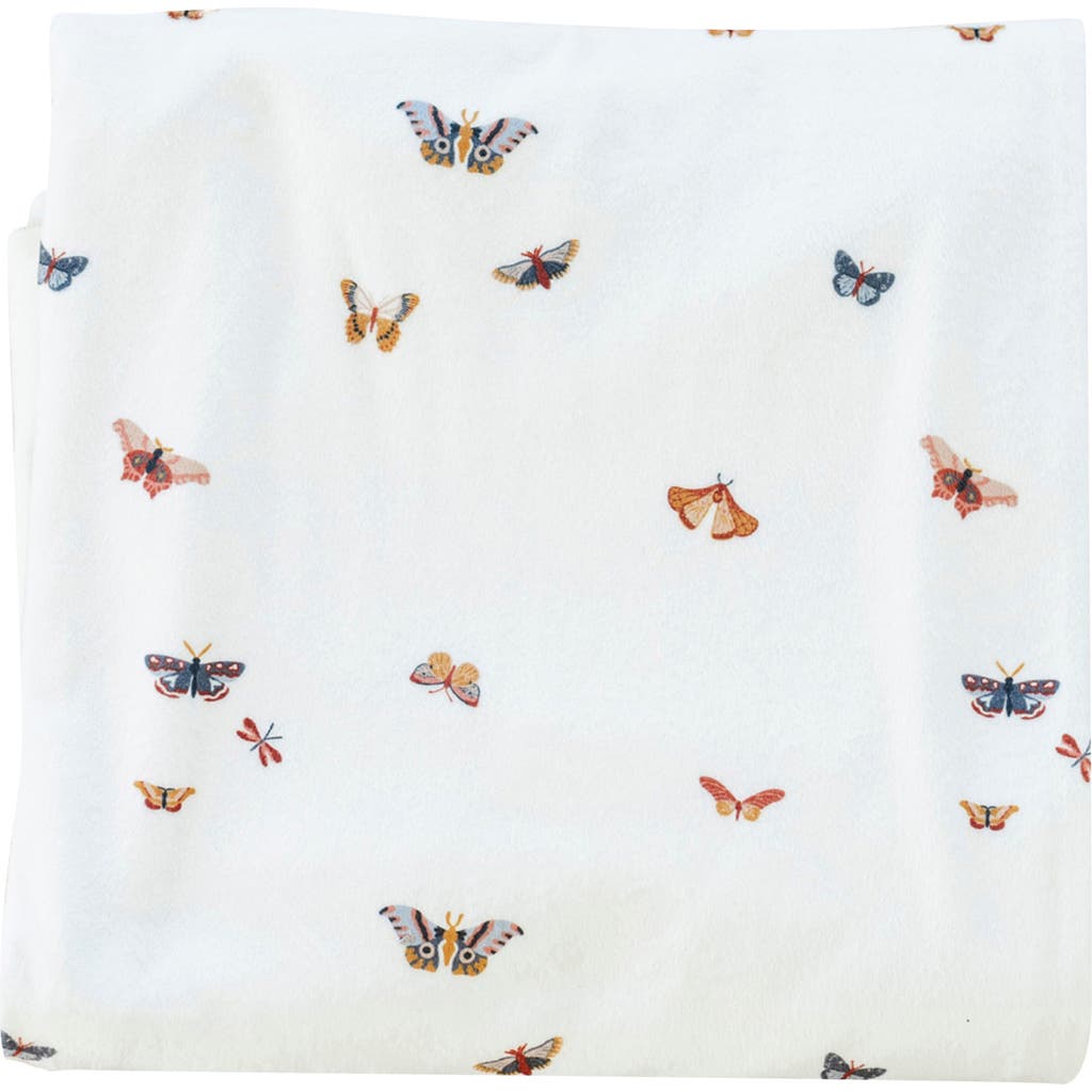 Saranoni Minky Print Swaddle In White