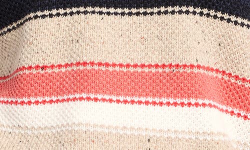 Nic + Zoe Nic+zoe Speckled Knit Striped Sweater In Multi