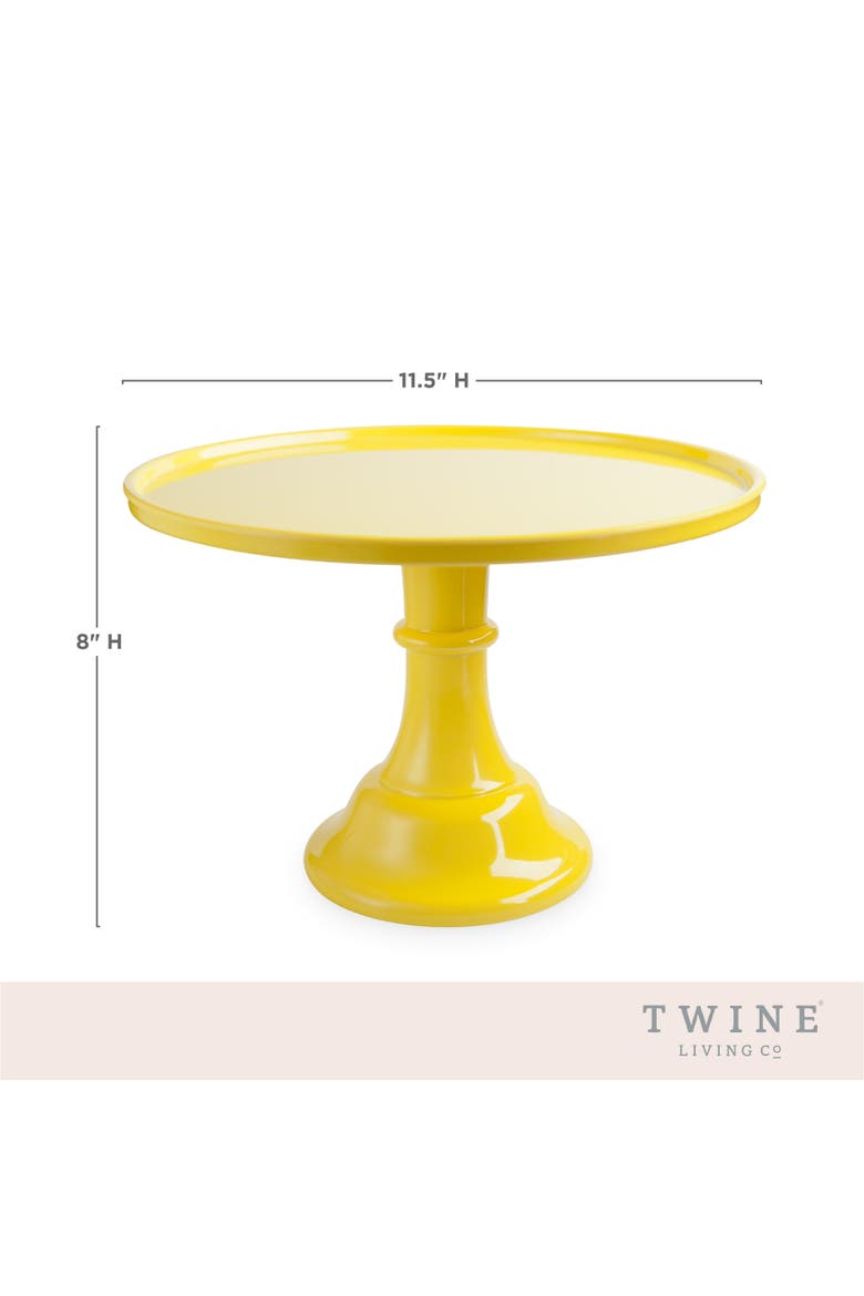 Melamine Cake Stand, Alternate, color, Yellow